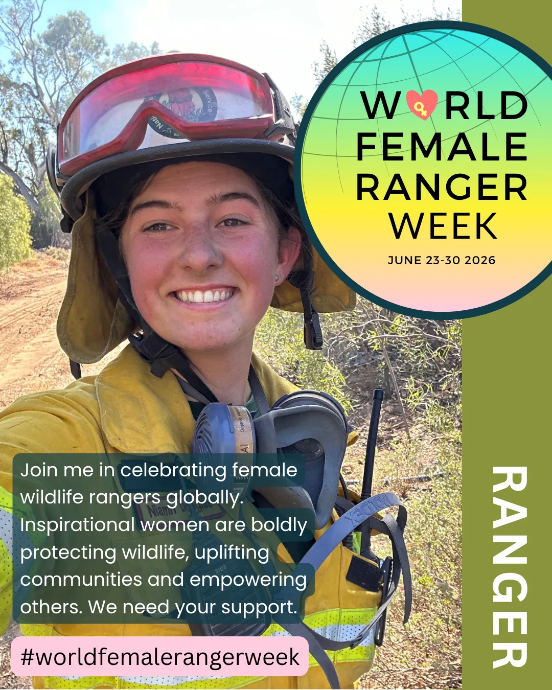 World Female Ranger Week Supporter Social media post